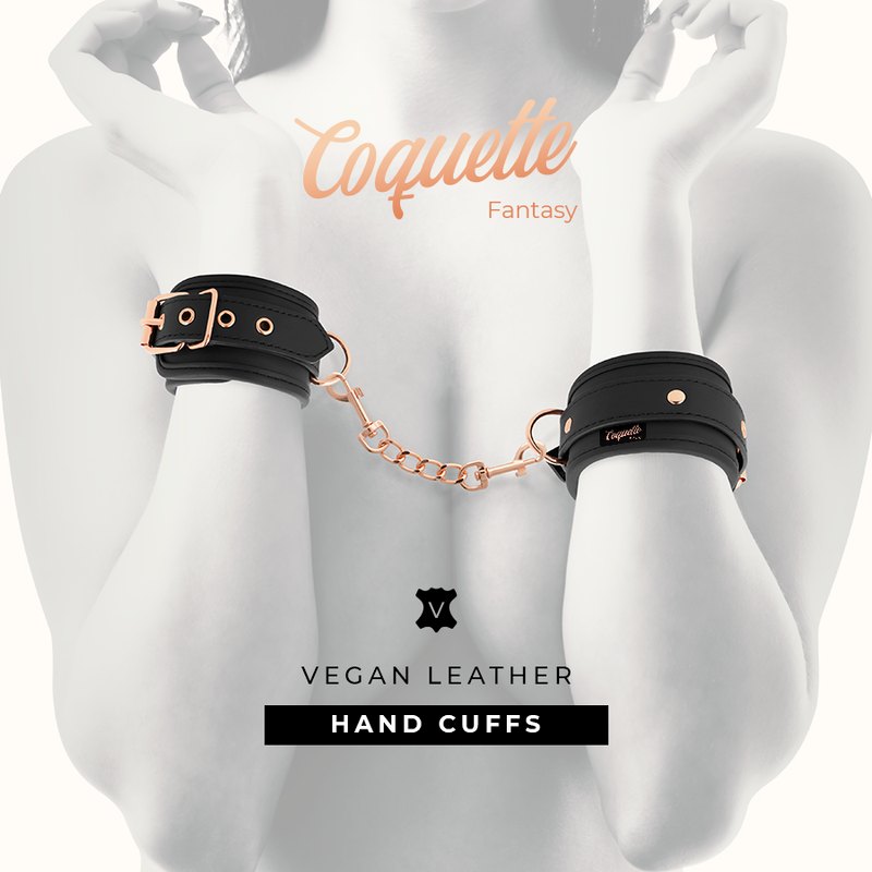 COQUETTE CHIC DESIRE – FANTASY-HANDSCHELLEN AUS VEGANEM LEDER