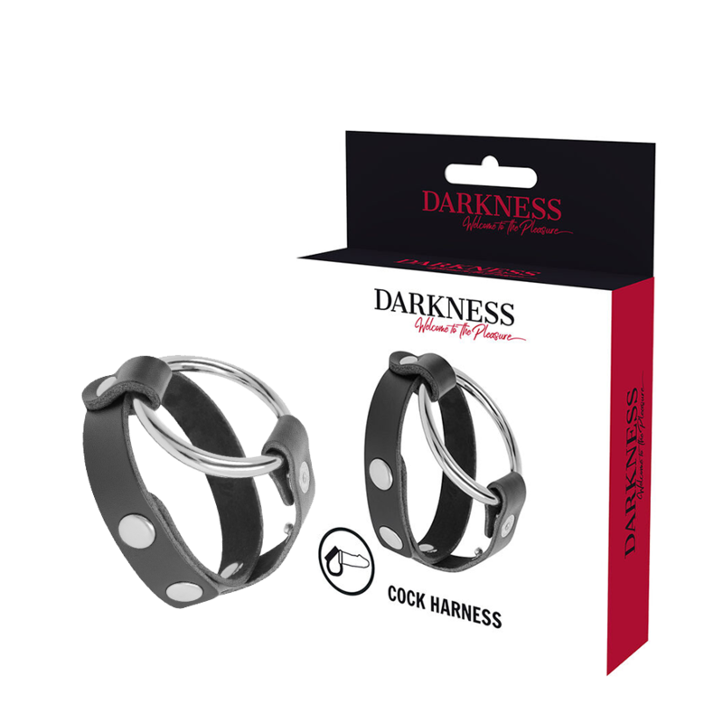 DARKNESS - ANELLO PER PENE E TESTICOLI BDSM
