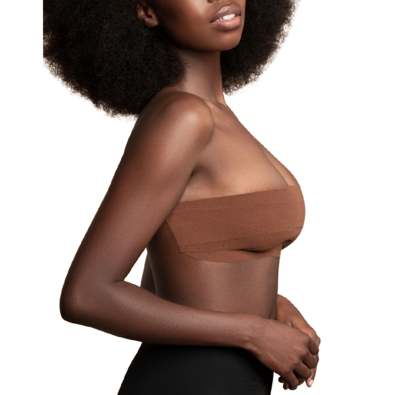 BYE-BRA - BODY TAPE 5 MX 6,5 CM + 3 PAIA DI COPRICAPEZZOLI MARRONE