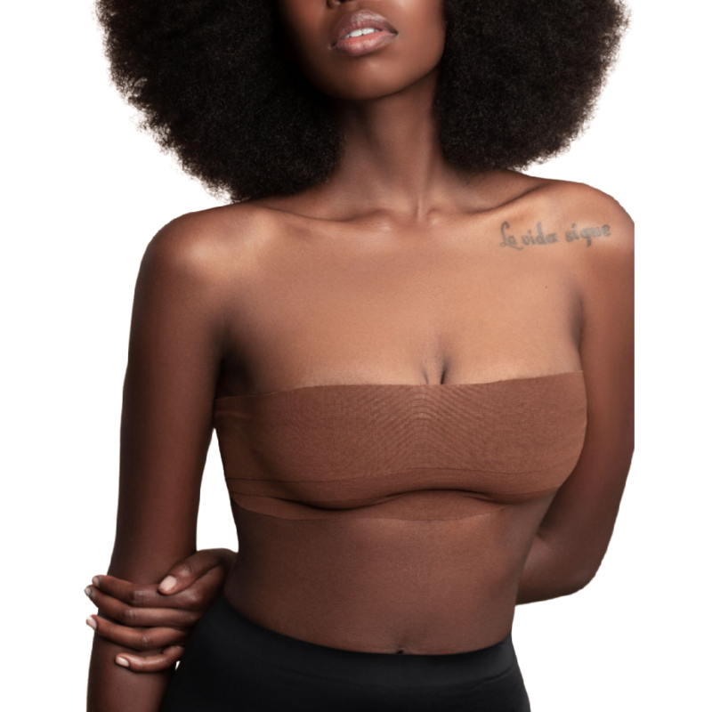 BYE-BRA - BODY TAPE 5 MX 6,5 CM + 3 PAIA DI COPRICAPEZZOLI MARRONE