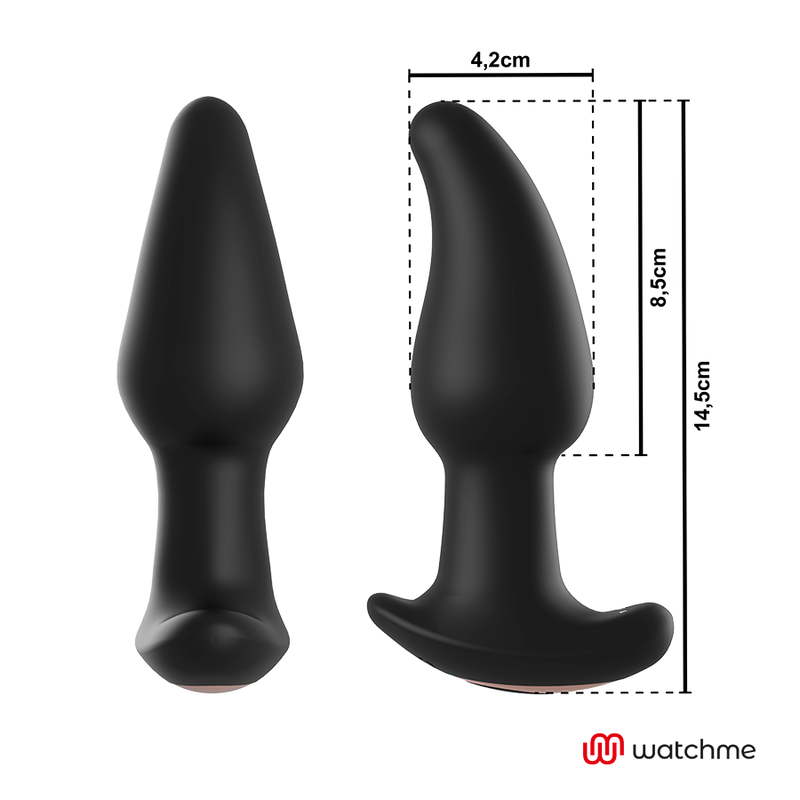 ANBIGUO - WATCHME VIBRATORE ANALE CON TELECOMANDO E PERLE AMADEUS ROTANTI