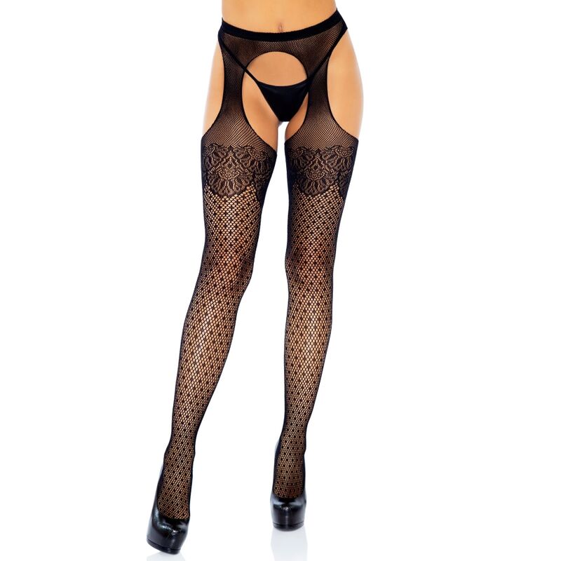 LEG AVENUE - POLKA DOT STRUMPFHOSEN EINE GRÖSSE