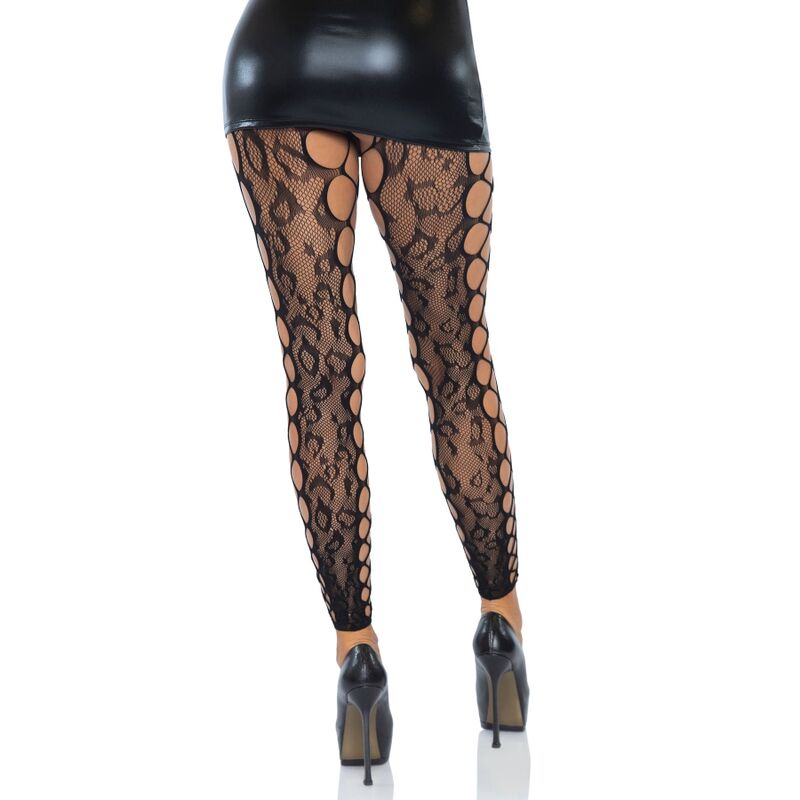 LEG AVENUE - FUßLOSE STRUMPFHOSE OHNE SCHNITT, EINE GRÖSSE