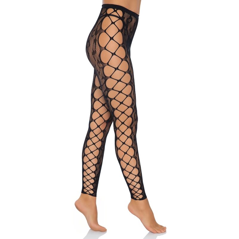 LEG AVENUE - FUßLOSE STRUMPFHOSE OHNE SCHNITT, EINE GRÖSSE