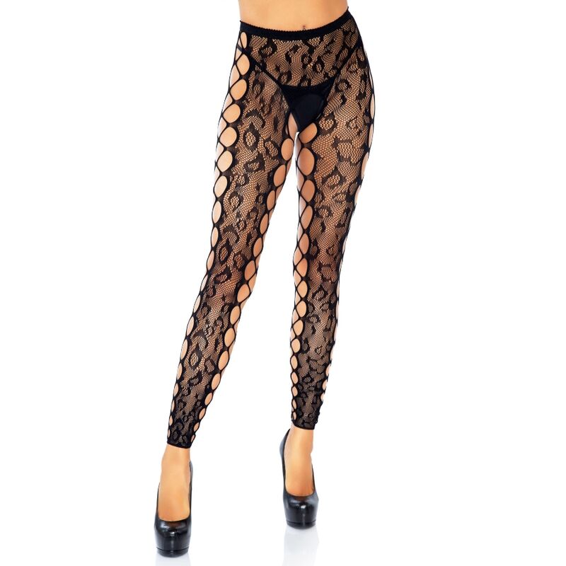 LEG AVENUE - FUßLOSE STRUMPFHOSE OHNE SCHNITT, EINE GRÖSSE