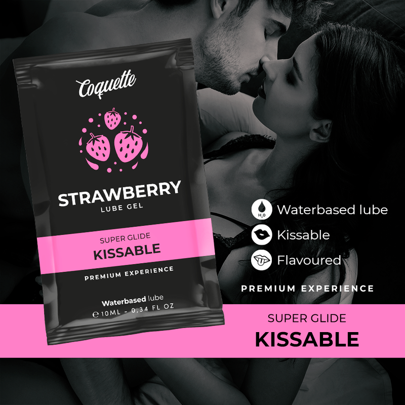COQUETTE CHIC DESIRE - ERDBEERE, WASSERBASIERTES KÜSSLIFT, TASCHE, 10 ML