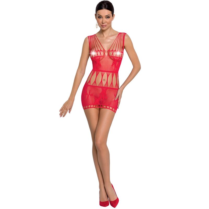 PASSION - FRAU BS090 ROTER BODYSTOCKING EINE GRÖSSE