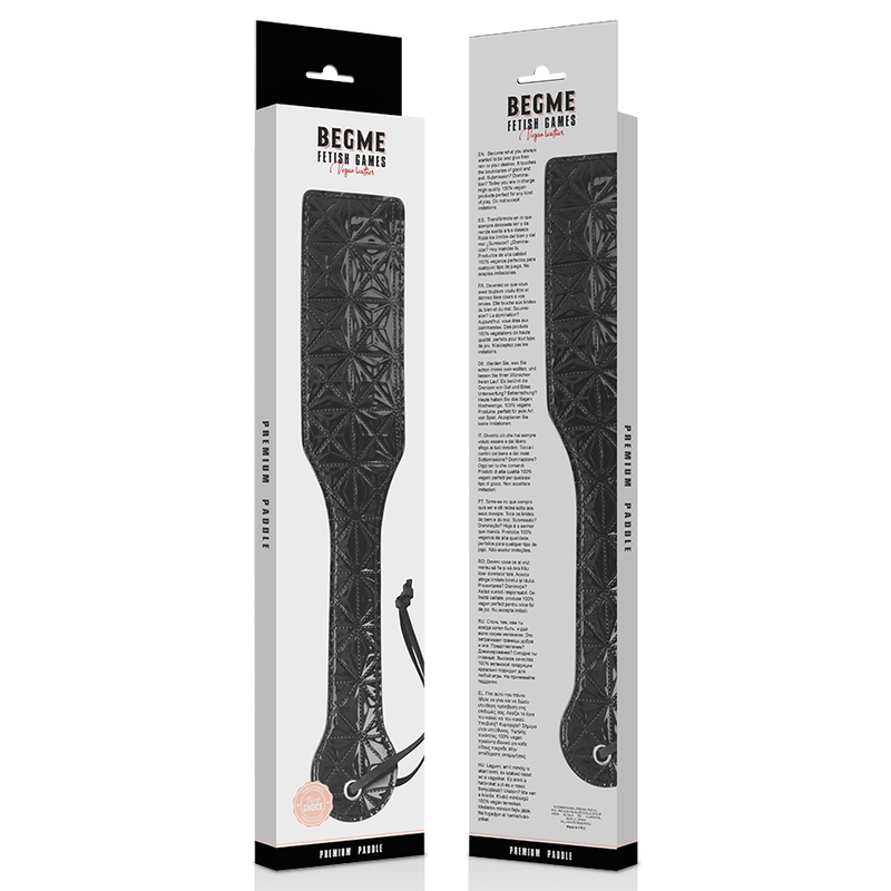 BEGME – BLACK EDITION PADDEL AUS VEGANEM LEDER