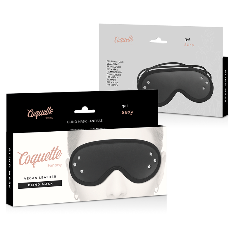 COQUETTE CHIC DESIRE – FANTASY-BLINDMASKE AUS VEGANEM LEDER MIT NEOPRENFUTTER