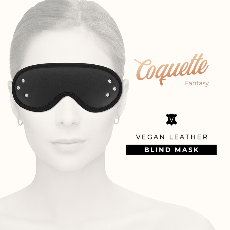 COQUETTE CHIC DESIRE – FANTASY-BLINDMASKE AUS VEGANEM LEDER MIT NEOPRENFUTTER