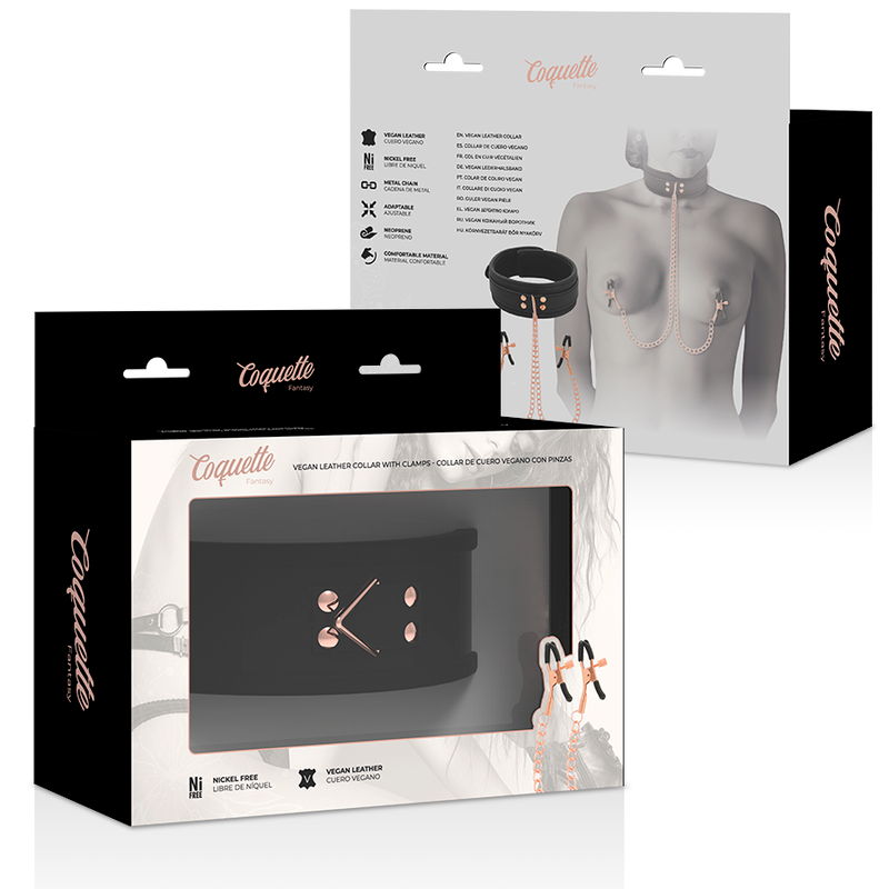 COQUETTE CHIC DESIRE - COLLANA CON MORSETTO PER SUCCHIETTO FANTASIA CON FODERA IN NEOPRENE