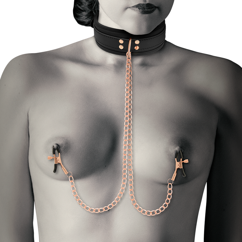 COQUETTE CHIC DESIRE - COLLANA CON MORSETTO PER SUCCHIETTO FANTASIA CON FODERA IN NEOPRENE