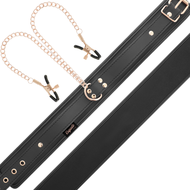 COQUETTE CHIC DESIRE - COLLANA CON MORSETTO PER SUCCHIETTO FANTASIA CON FODERA IN NEOPRENE