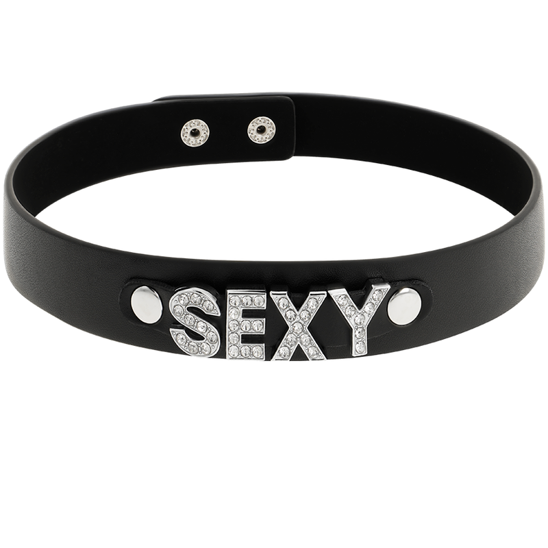 COQUETTE CHIC DESIRE - COLLANA SEXY IN PELLE VEGANA