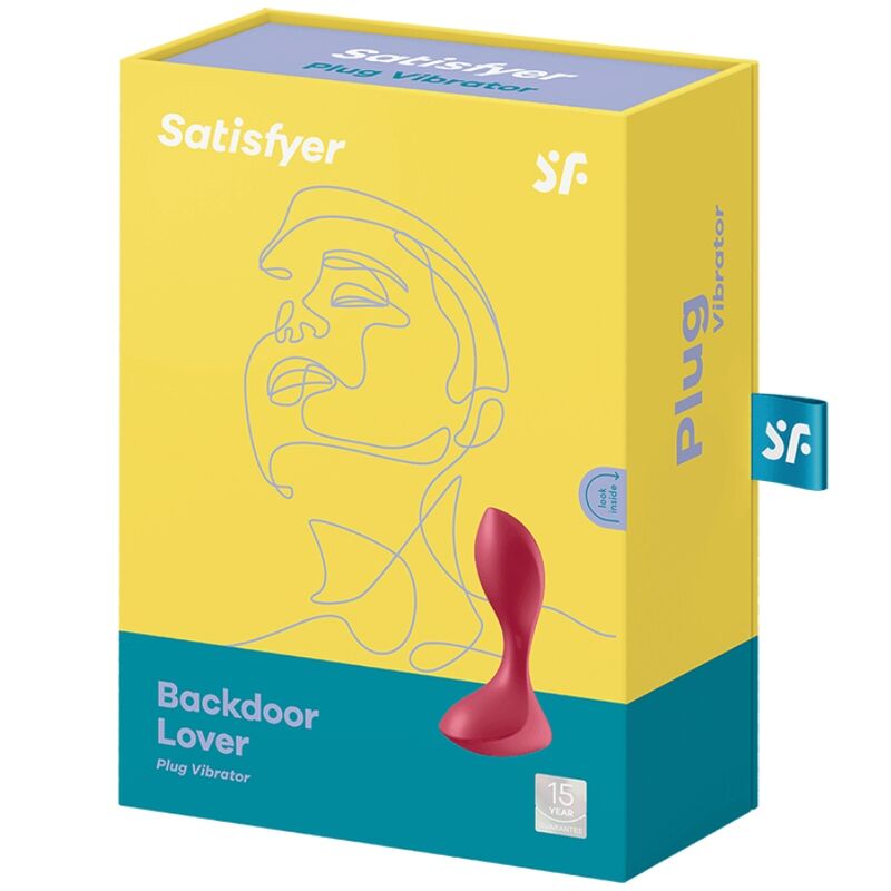 SATISFYER - BACKDOOR LOVER VIBRATING PLUG ROSSO