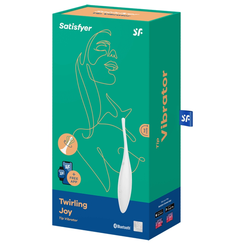 SATISFYER - VIBRATORE TWIRLING JOY CON PUNTA CLITORIDEA BIANCO