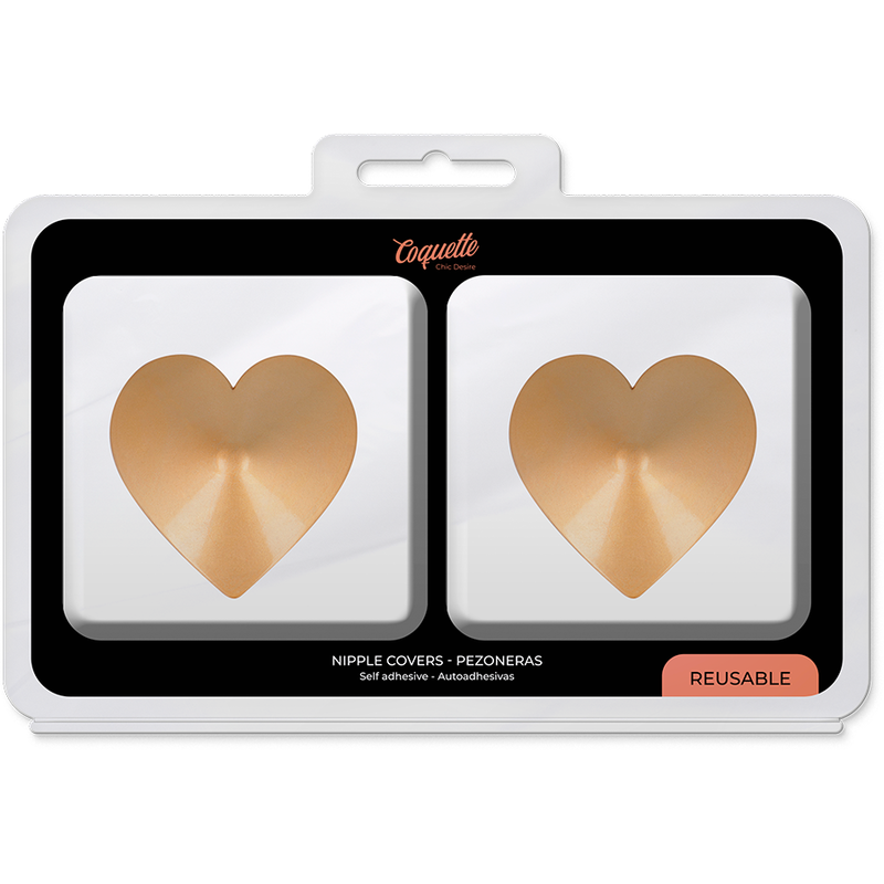 COQUETTE CHIC DESIRE - BRUSTWARZENABDECKUNGEN GOLDENE HERZEN