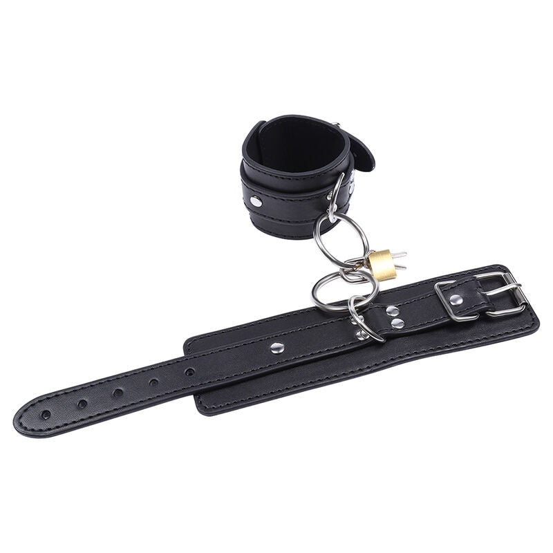 OHMAMA FETISH - CINTURE DI SICUREZZA PER I POLSI CON ANELLO DI CHIUSURA