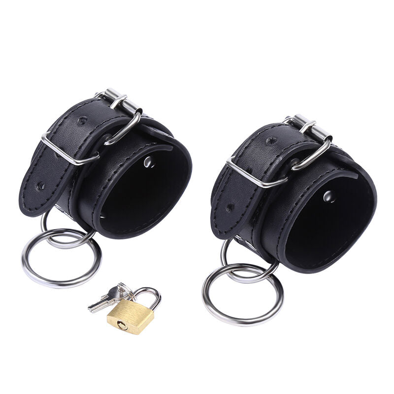 OHMAMA FETISH - CINTURE DI SICUREZZA PER I POLSI CON ANELLO DI CHIUSURA