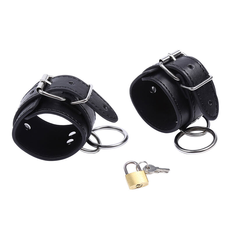 OHMAMA FETISH - CINTURE DI SICUREZZA PER I POLSI CON ANELLO DI CHIUSURA