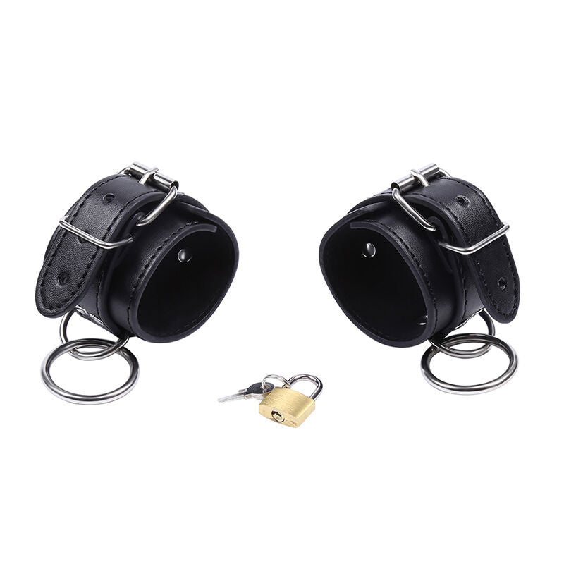 OHMAMA FETISH - CINTURE DI SICUREZZA PER I POLSI CON ANELLO DI CHIUSURA