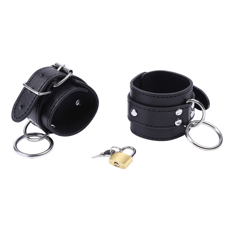 OHMAMA FETISH - CINTURE DI SICUREZZA PER I POLSI CON ANELLO DI CHIUSURA