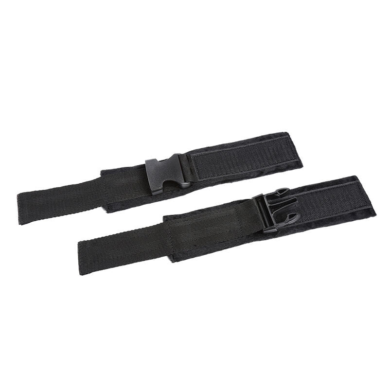 OHMAMA FETISH - CINTURINI PER POLSI IN NYLON CON CHIUSURA A STRAPPO E ANELLO