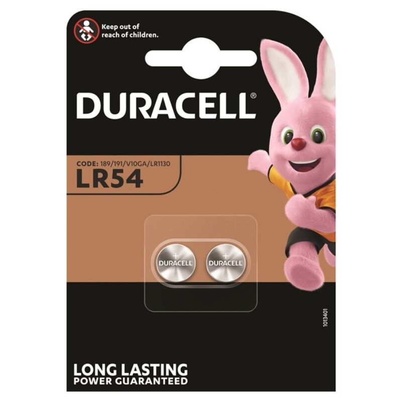 DURACELL - ALKALINE-KNOPFBATTERIE LR54 LR1130 AG10 1,5 V 2 EINHEIT
