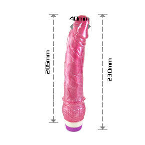 BAILE - VIBRATORE ROSSO REALISTICO 23 CM