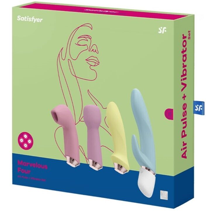 SATISFYER - MARVELOUS VIER VIBRATOR- &amp; LUFTPULS-SET