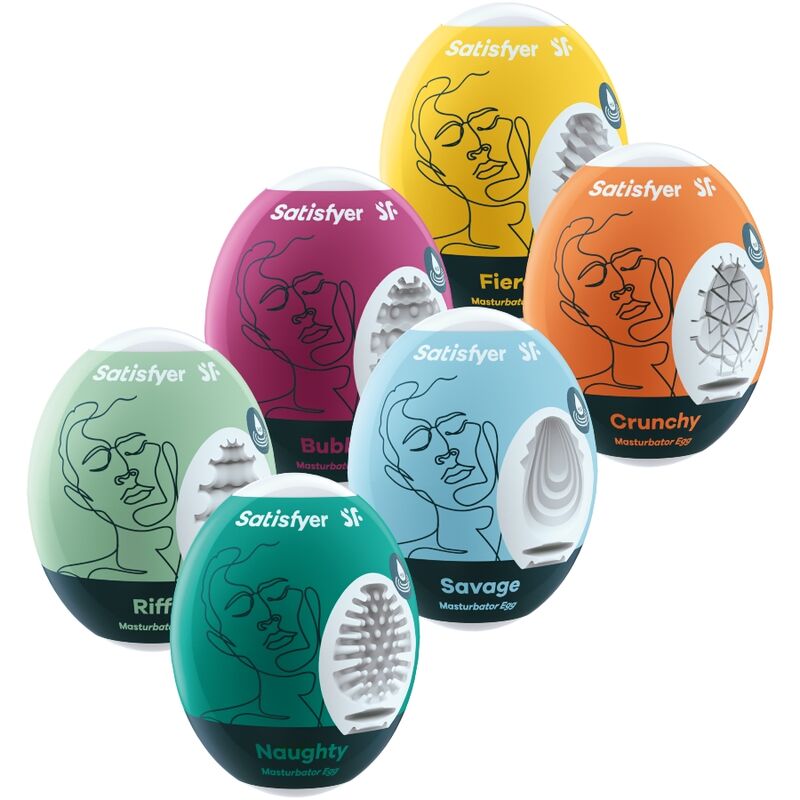 SATISFYER - MASTURBATOR-EIER 6ER-SET