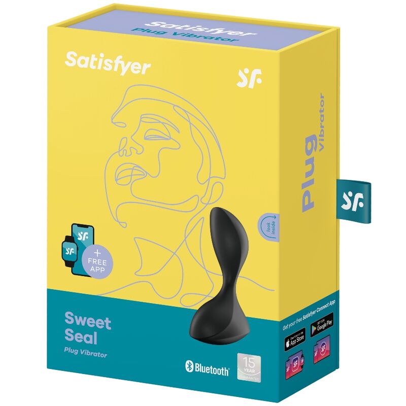 SATISFYER - SWEET SEAL VIBRATING PLUG APP NERO