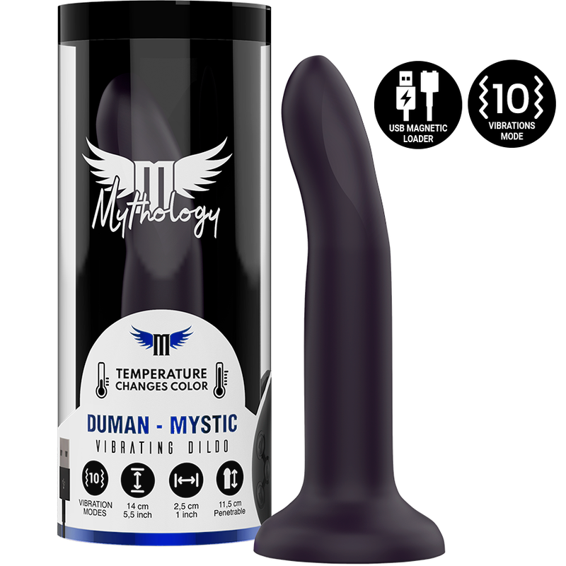 MYTHOLOGY DUMAN MYSTIC DILDO S - VIBRATORE WATCHME COMPATIBILE CON LA TECNOLOGIA WIRELESS