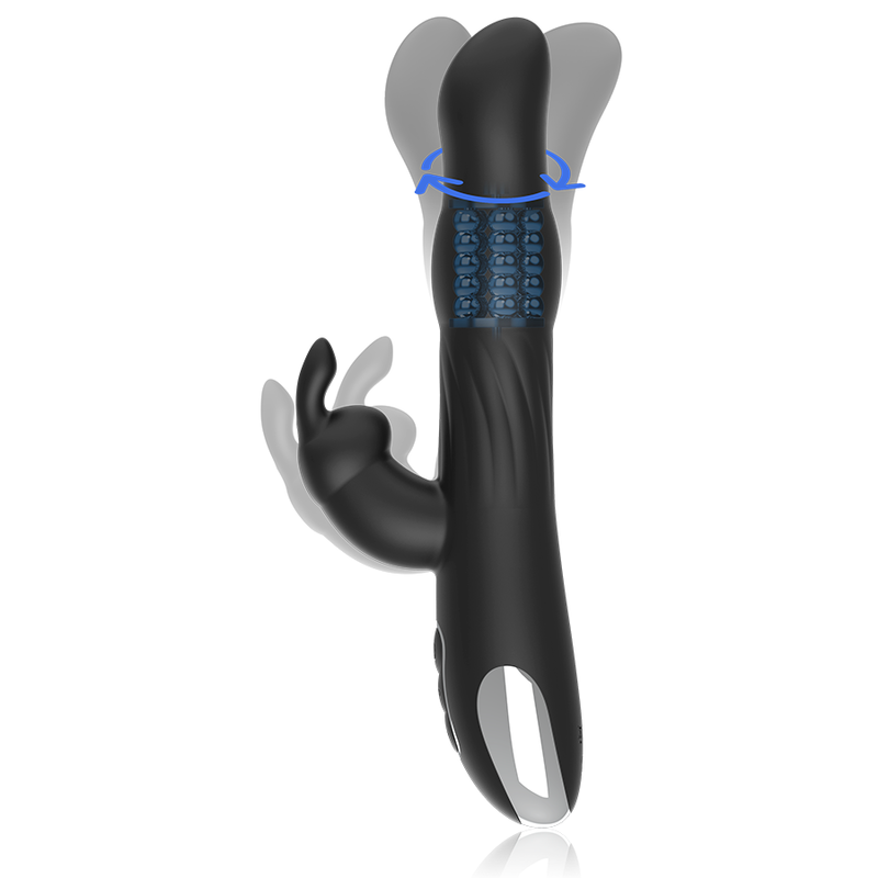 BRILLY GLAM – MOEBIUS RABBIT VIBRATOR &amp; ROTATOR, KOMPATIBEL MIT DER WATCHME WIRELESS-TECHNOLOGIE