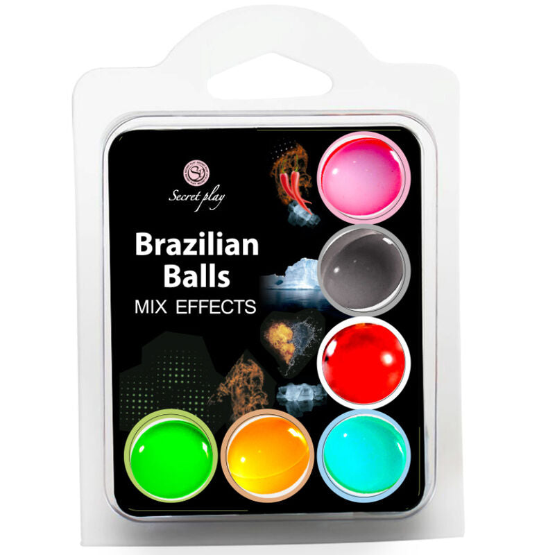 SET DI GIOCHI SEGRETI 6 PALLINE BRASILIANE EFFETTO MISTO