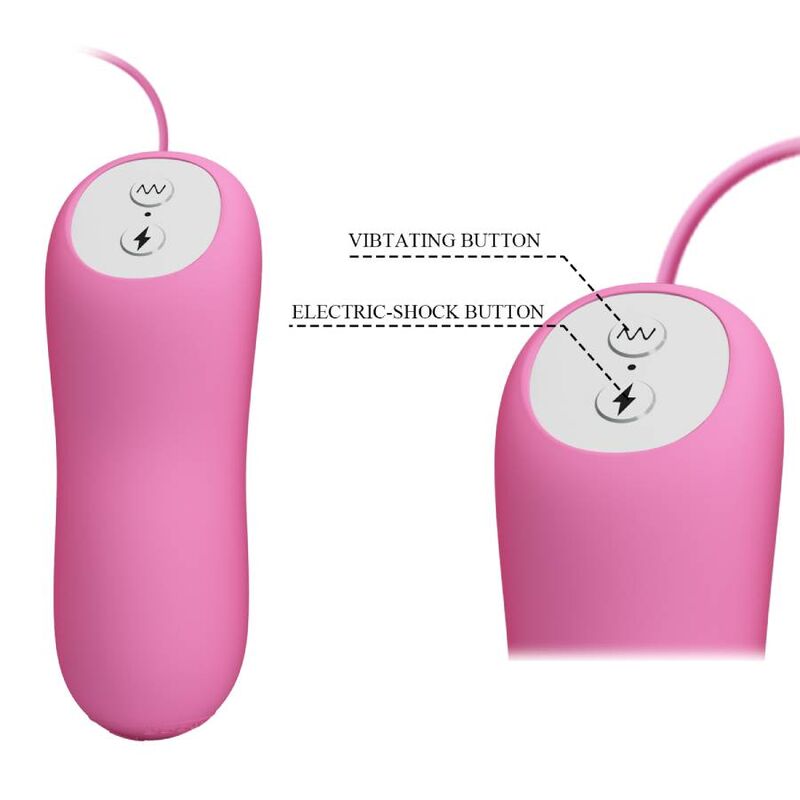 PRETTY LOVE - PINZETTE CON VIBRAZIONE ED ELETTROSHOCK ROSA