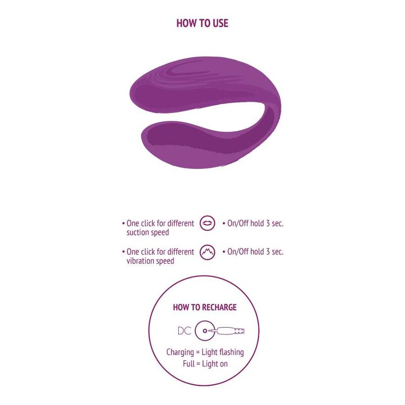 XOCOON - BOUND LOVE PAARVIBRATOR LILA