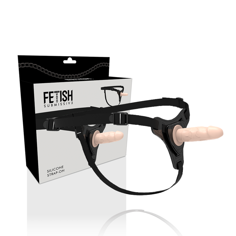 IMBRACATURA SOTTOMESSA FETISH - SILICONE REALISTICO COLOR CARNE 12,5 CM