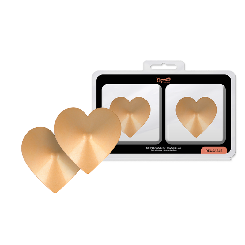 COQUETTE CHIC DESIRE - BRUSTWARZENABDECKUNGEN GOLDENE HERZEN