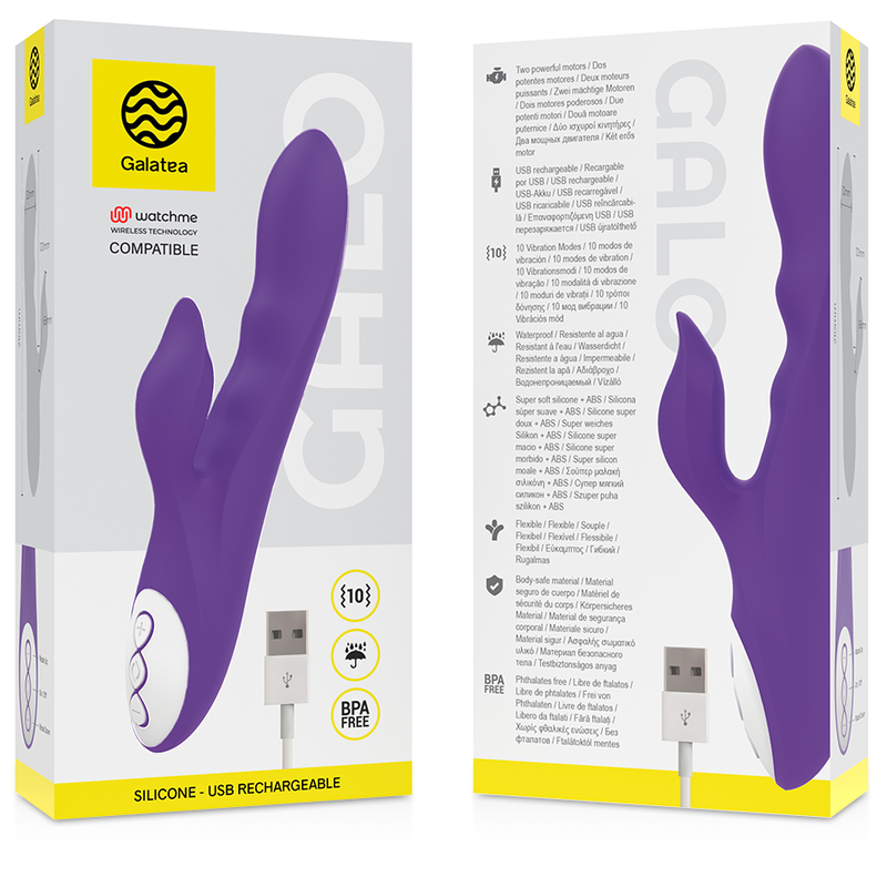 GALATEA - VIBRATORE GALO LILLA COMPATIBILE CON LA TECNOLOGIA WIRELESS WATCHME