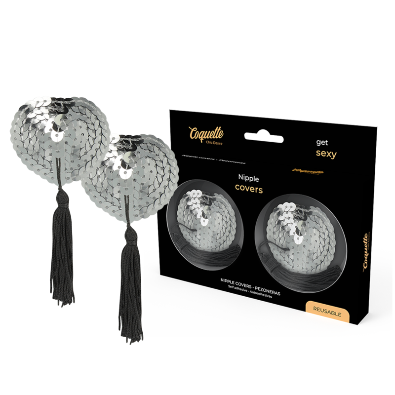 COQUETTE CHIC DESIRE - BRUSTWARENABDECKUNGEN SILBER