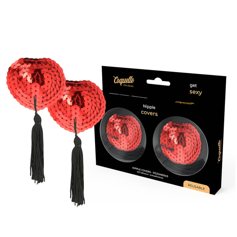 COQUETTE CHIC DESIRE - BRUSTWARZENABDECKUNGEN ROT