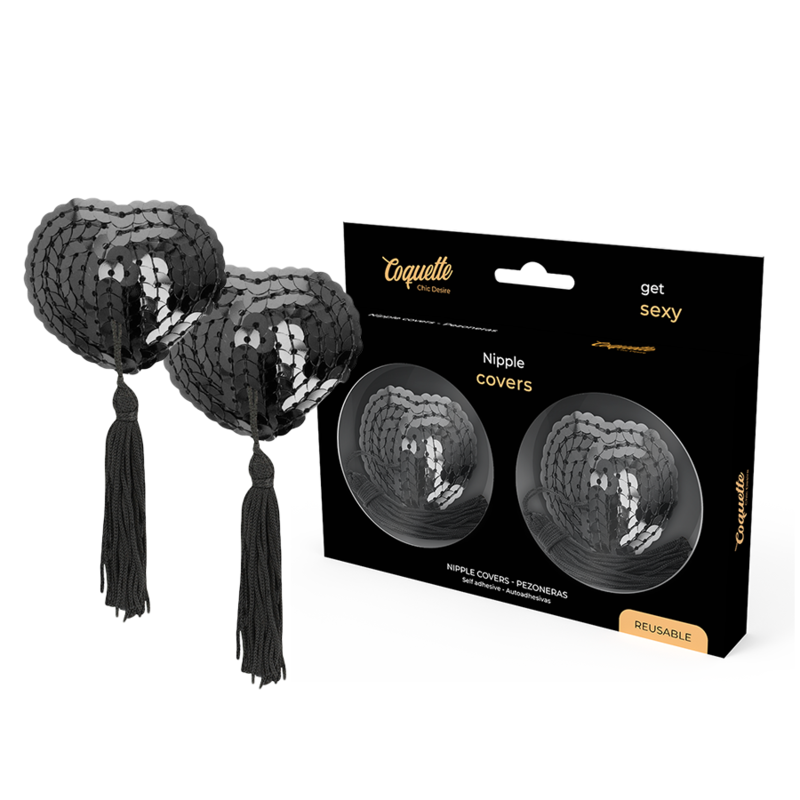COQUETTE CHIC DESIRE - BRUSTWARZENABDECKUNGEN SCHWARZ