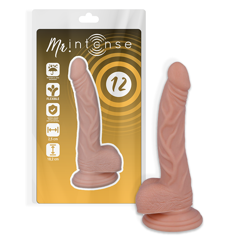 MR INTENSE - 12 CAZZI REALISTICI 18,2 CM -O- 2,5 CM