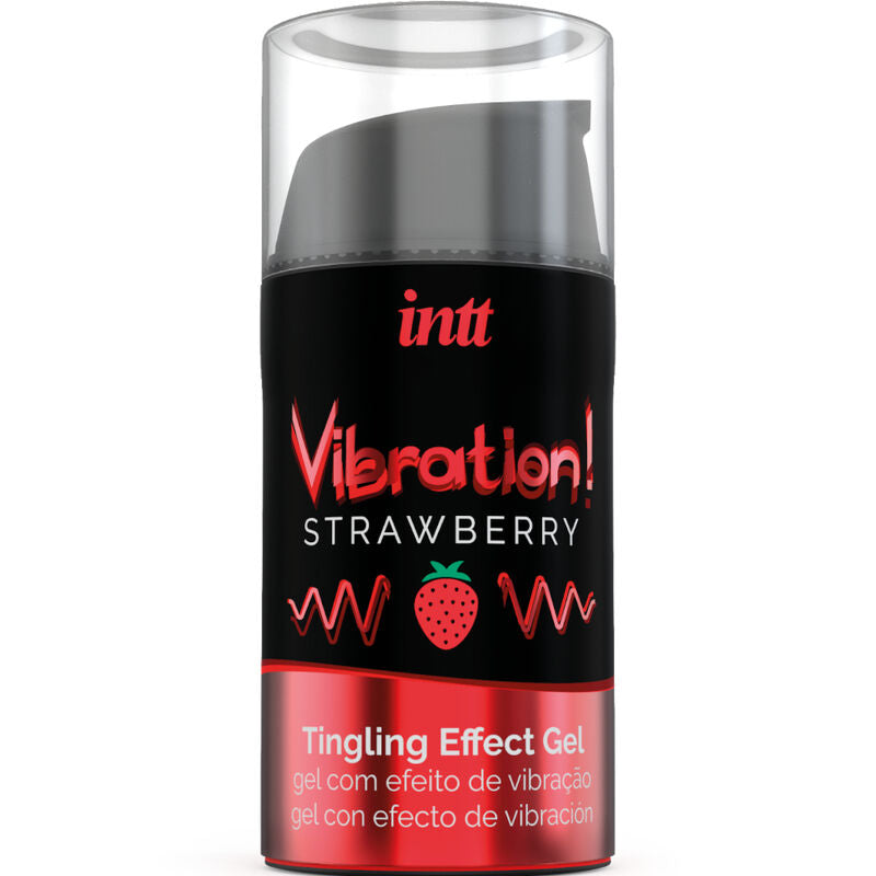 INTT - GEL LIQUIDO VIBRANTE STIMOLANTE INTIMO POTENTE ALLA FRAGOLA 15 ML