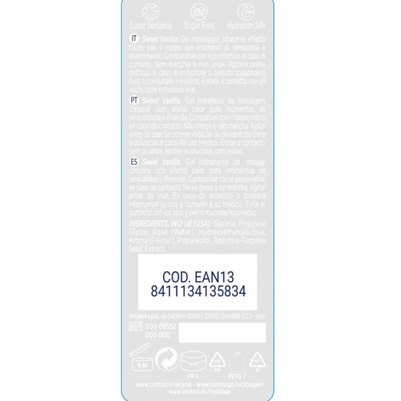CONTROL - 2 EN 1 MASSAGE &amp; GENUSS MADAGASKAR SÜSSE 200 ML