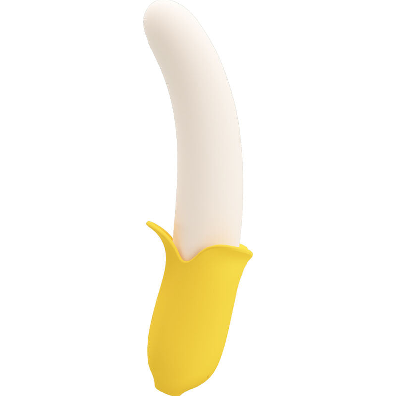 PRETTY LOVE - BANANA GEEK SUPER POWER 7 VIBRATIONEN UP&amp;DOWN SILIKON SCHWARZ