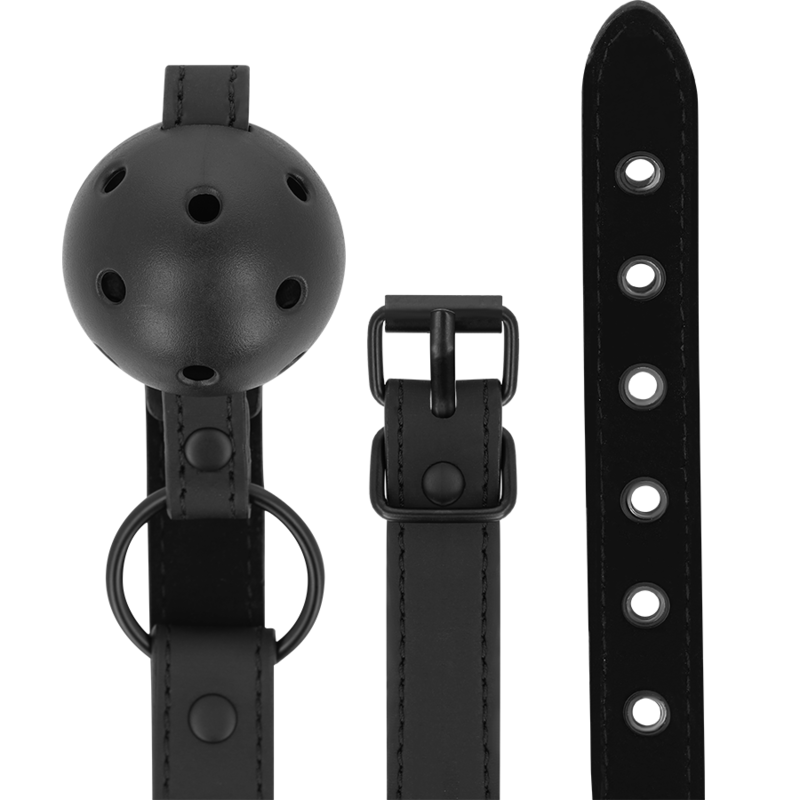 INTENSE - FETISCH-BALLKNEBEL AUS VEGANEM LEDER