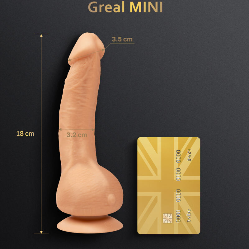 G-VIBE - GRANDE MINI VIBRATORE DILDO IN SILICONE NATURALE