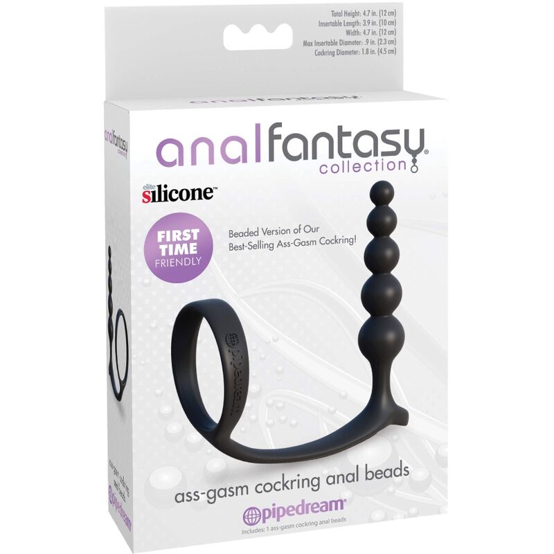 COLLEZIONE ANAL FANTASY ELITE - ANELLO PER IL CAZZO CON PALLINE ANALI